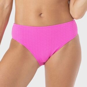 Roxy Haleiwa Hipster Full Bikini Swim Bottom Pink S